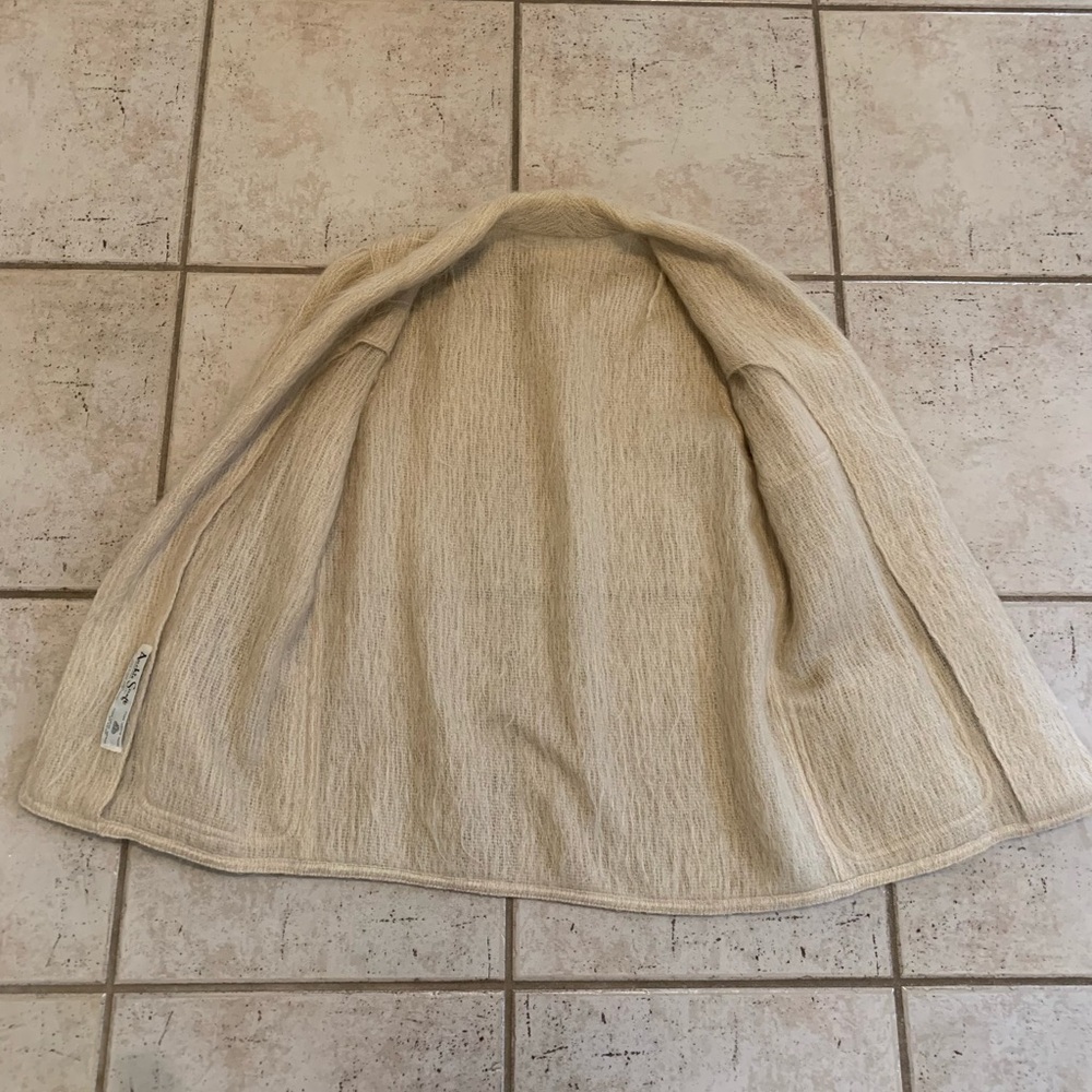 Vintage Rare 60s/70s Small Auckie Sanft Montreal Pure Virgin Wool Cardigan - Picture 4 of 8